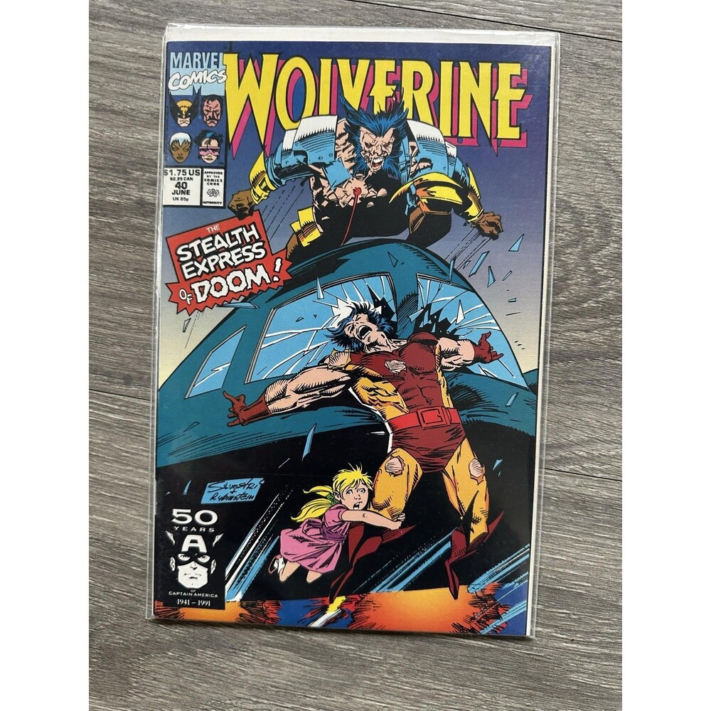 Marvel Wolverine #40 Single Issue Comic 1991 Copper Age Erin Color US Comics